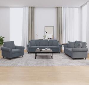 Maison Exclusive – 3-dielna sedacia súprava s vankúmi, tmavoedý zamat