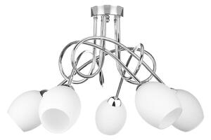 Prisadený luster TWIST WHITE 5xE14/40W/230V