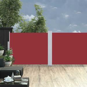 Maison Exclusive – Výsuvná boná markíza 140 x 1200 cm, ervená