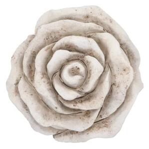 Šedá antik cementová dekorácia ruže Rose S - 9*9*8 cm - daan kromhout