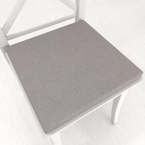 Biante Štvorcový podsedák BKR-503 Sivá režná - 38x38x3 cm