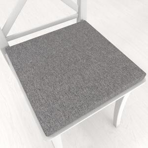 Biante Štvorcový podsedák BKT-551 Sivý režný - 38x38x3 cm