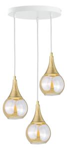 Luster na lanku LACRIMA WHITE 3xE27/60W/230V pr. 30 cm
