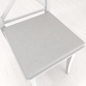 Biante Štvorcový podsedák BKR-501 Svetlo sivý - 38x38x3 cm