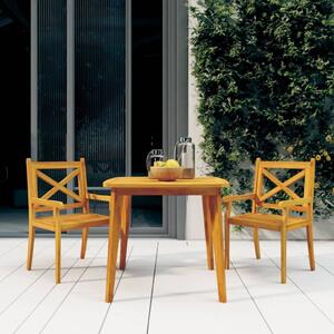 Maison Exclusive - Záhradný stôl 85x85x75 cm Masívne drevo Acacia