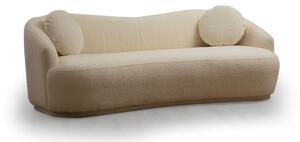Hanah Home Trojmiestna pohovka Ancona 225 cm boucle krémová