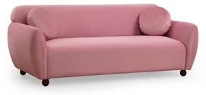 Hanah Home Trojmiestna pohovka Eddy 223 cm ružová