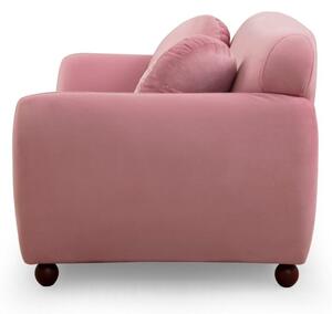 Hanah Home Trojmiestna pohovka Eddy 223 cm ružová