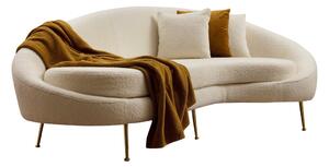 Hanah Home Trojmiestna pohovka Eses 255 cm boucle krémová pravá