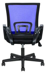 Kancelárska otočná stolička s podrúčkami v rôznych farbách- modrá