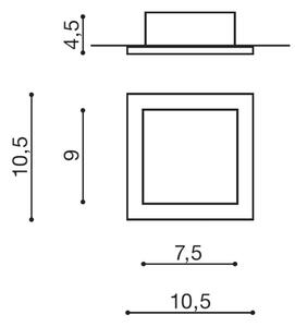 Azzardo AZ2801 - Podhľadové svietidlo MINORKA 1xGU10/50W/230V