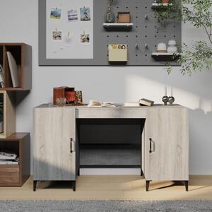 Maison Exclusive - písací stôl sivý Sonoma 140x50x75 cm drevený materiál