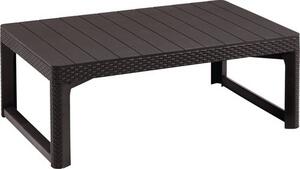 Záhradný stôl Allibert Lyon Rattan 116x72x40/66 cm hnedý