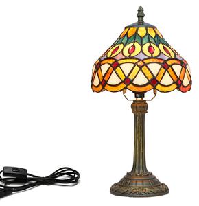 Peacock stolná lampa tiffany 110