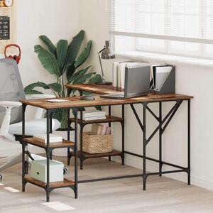 Maison Exclusive – Písací stôl z recyklovaného dreva a drevených materiálov, 139 x 139 x 75 cm