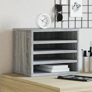 Maison Exclusive - Organizér na písací stôl, sivý Sonoma, 36 x 26 x 29,5 cm, drevený materiál