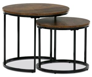 Odkladací stolík Autronic 53x46 cm prírodná MDF CT-G1145 OLW
