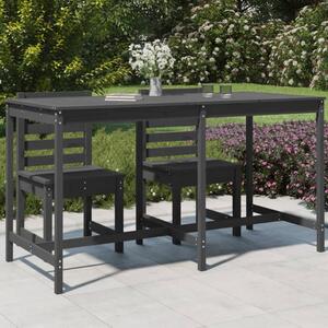 Maison Exclusive - Záhradný stôl sivý 203,5x90x110 cm Masívne drevo borovica