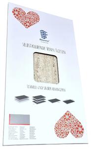 3 ks SANDSTEIN/TRAVERTIN - Vodotesné lepiace obklady do kúpene a kuchyne - Moderný dizajn - Efekt prírodného kamea - Nalepenie na kuchynský obklad