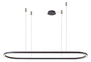Azzardo AZ5057 - LED Stmievateľný luster na lanku ELENA LED/60W/230V 150 cm čierna