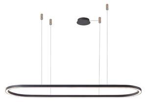 Azzardo AZ5055 - LED Stmievateľný luster na lanku ELENA LED/50W/230V 120 cm čierna