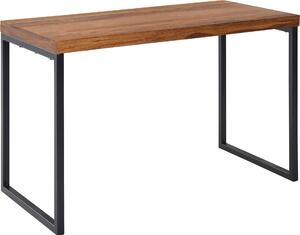 Stôl sheesham masív / kov 117x59x76,5 cm počítačový stôl | Wohnling