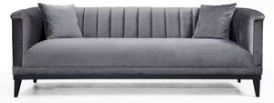 Hanah Home Trojmiestna pohovka Trendy 225 cm tmavosivá