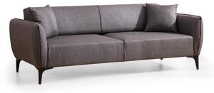 Hanah Home Trojmiestna rozkladacia pohovka Belissimo 220 cm tmavosivá
