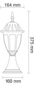 LED vonkajšie svietidlo FLORENCJA 1xE27/10W/230V IP43