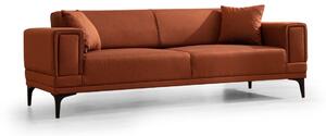 Hanah Home Trojmiestna rozkladacia pohovka Horizon 230 cm tehlovo oranžová