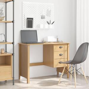 Maison Exclusive – písací stôl so zásuvkami HILL medovo hnedý 100 x 45 x 74 cm