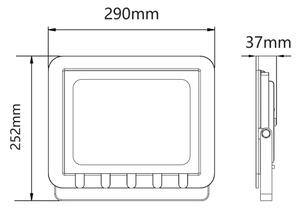 LED Vonkajší reflektor LED/100W/230V 6500K IP65