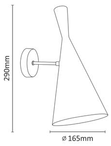 Nástenné svietidlo MODERN 1xE27/20W/230V biele