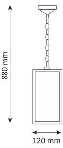 Vonkajší luster MALMO 1xE27/15W/230V čierna