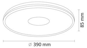 LED Stmievateľné stropné svietidlo LEON LED/24W/230V + diaľkové ovládanie