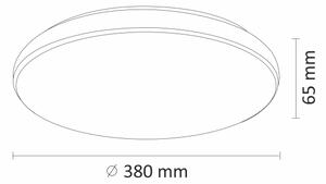 LED Stmievateľné stropné svietidlo DESERT LED/24W/230V s diaľkovým ovládačom