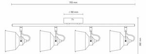 LED Stropné prisadené svietidlo 4xE14/8W/230V