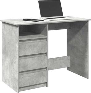 Maison Exclusive - písací stôl betónovo sivý 102x50x75 cm drevený materiál