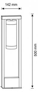 Vonkajšia lampa SPECTRA 1xE27/10W/230V IP44 50 cm