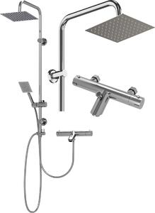 Granitan | Sprchový set Toba - Termostat - Chróm - Minimalistický dizajn - Vysoká kvalita