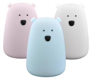 LED RGB Detská dotyková lampička BEAR LED/0,8W/5V ružová + USB