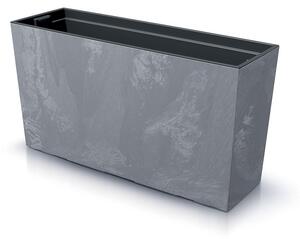 Prosperplast Truhlík s vkladom CORBI II 77 cm tmavosivý