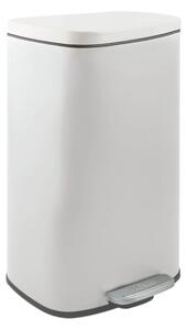 Spirella pedálový odpadkový kôš AKIRA matná biela oceľ soft-close 30 L 10.21567