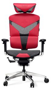 Kancelárska ergonomická stolička DIABLO V-DYNAMIC: karmínová Diablochairs