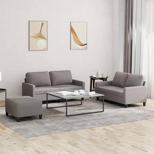 Maison Exclusive – 3-dielna sedacia súprava s vankúmi, látka v odtieni taupe