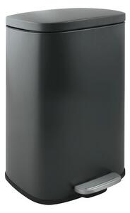 Spirella pedálový odpadkový kôš AKIRA matná šedá oceľ soft-close 30 L 10.21565