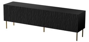 HALMAR TV skrinka Jungle 190 cm čierna/zlatá
