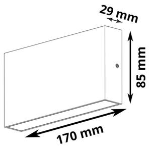 LED Vonkajšie nástenné svietidlo CHICAGO LED/5,5W/230V IP44 biela