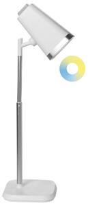 Stolná a nástenná LED lampa biela syntetický materiál 3 režimy teploty svetla so stmievačom nastaviteľná odnímateľná kancelária