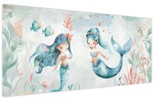 Obraz - Morské panny (120x50 cm)